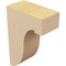 Ekena Millwork 2"W x 4"D x 6"H Classic Del Monte Rough Cedar Woodgrain TimberThane Corbel, Primed Tan CORUR02X04X06DELRCPR - alternate 6